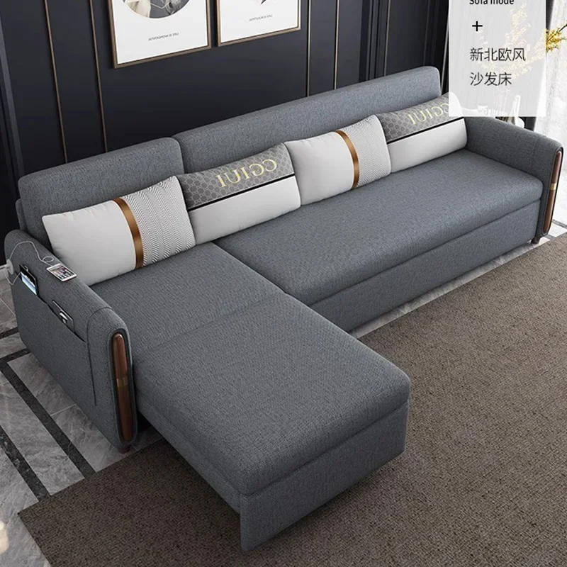 Nordic Waterproof Living Room Sofa Modern Storage Luxury Sofa Bed Foldable Reclinable Sofa Cama Plegable Bedroom Furniture