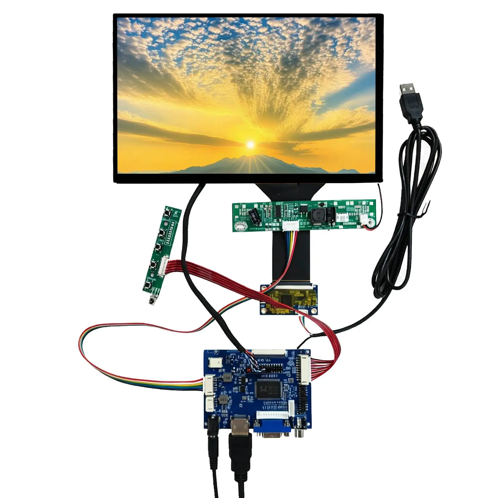 H/D VGA AV LCD Controller Board 10.1