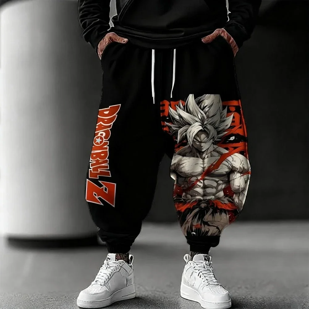 

Уличные спортивные штаны Dragon Ball, мужские и женские свободные осенне-зимние трендовые брендовые спортивные штаны в стиле Харадзюку большого размера, новинка