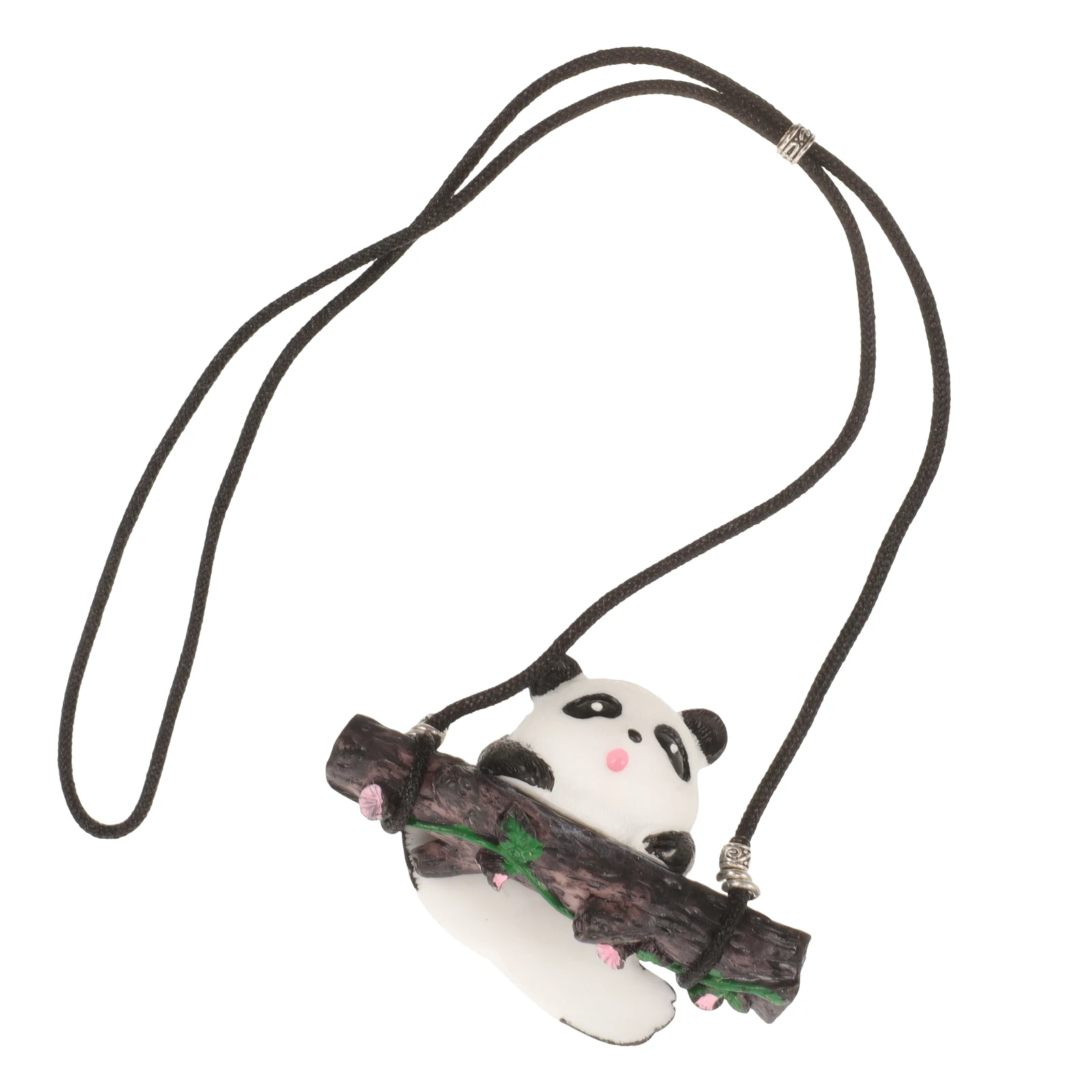 

Adorable Panda Car Hanging Ornament Resin Rearview Mirror Decoration Aesthetic Interior Accessories Durable Pendant For Vehicle