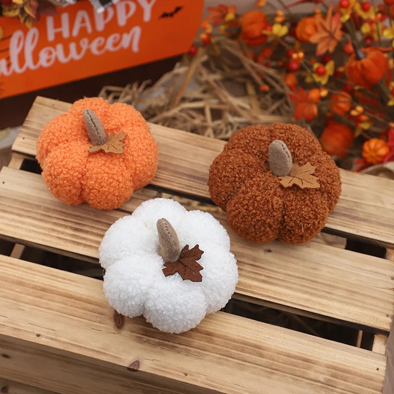 New Halloween Decoration Fabric Simulated Pumpkin Ornament Festival Party Ornament Y2k Fashion Toys Anime Frind Kawaii
