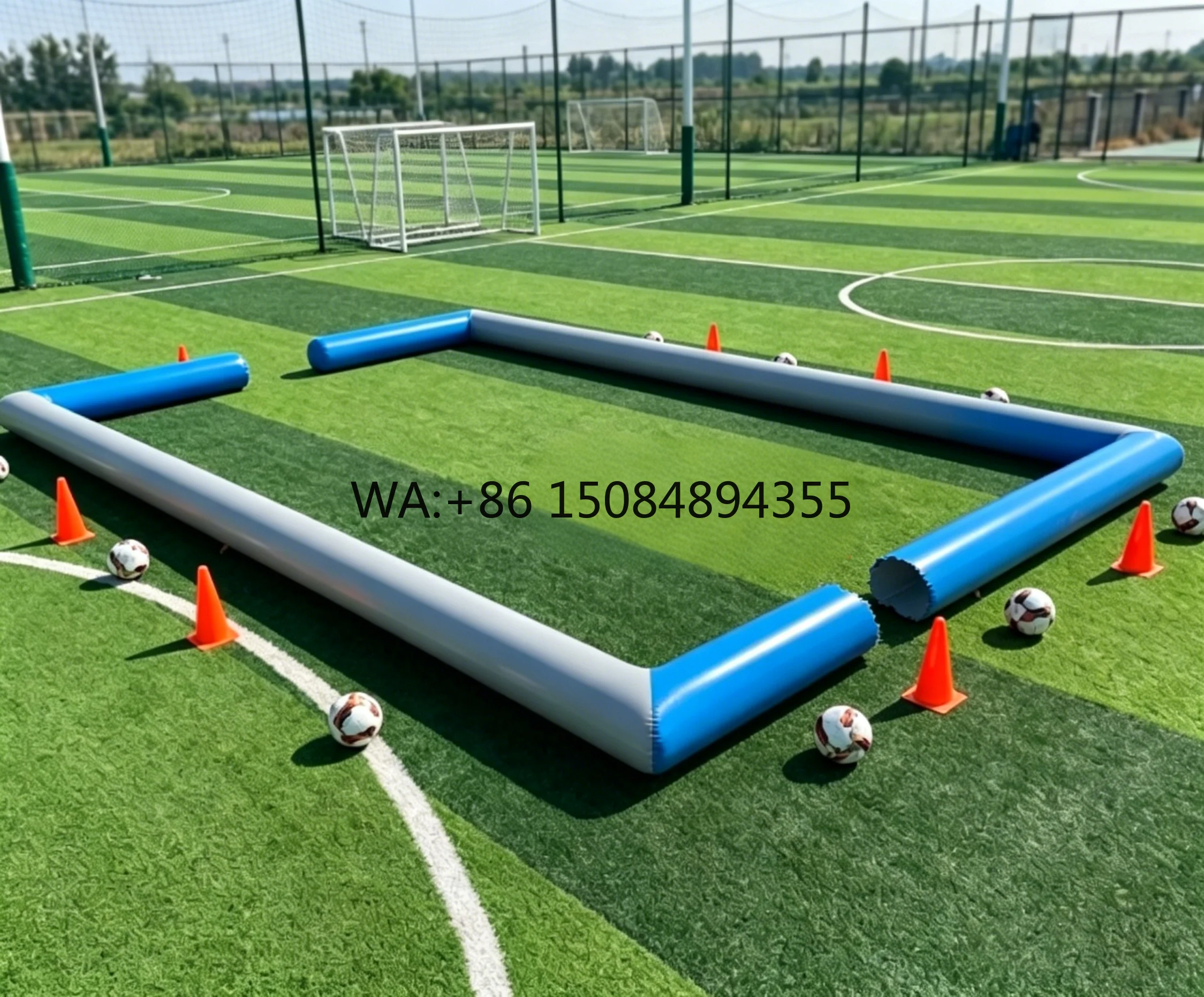 Inflatable 3v3 Football Pitch Hot Sale 3v3 Soccer Field Commercial Air Pitch 3v3 for Sport Game