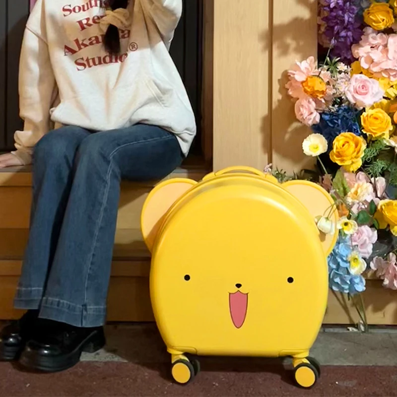 

New Cartoon Children's 20-inch Small Carry-on Suitcase Female Short Trips Boarding Case Silent Universal Wheel Trolley Luggage