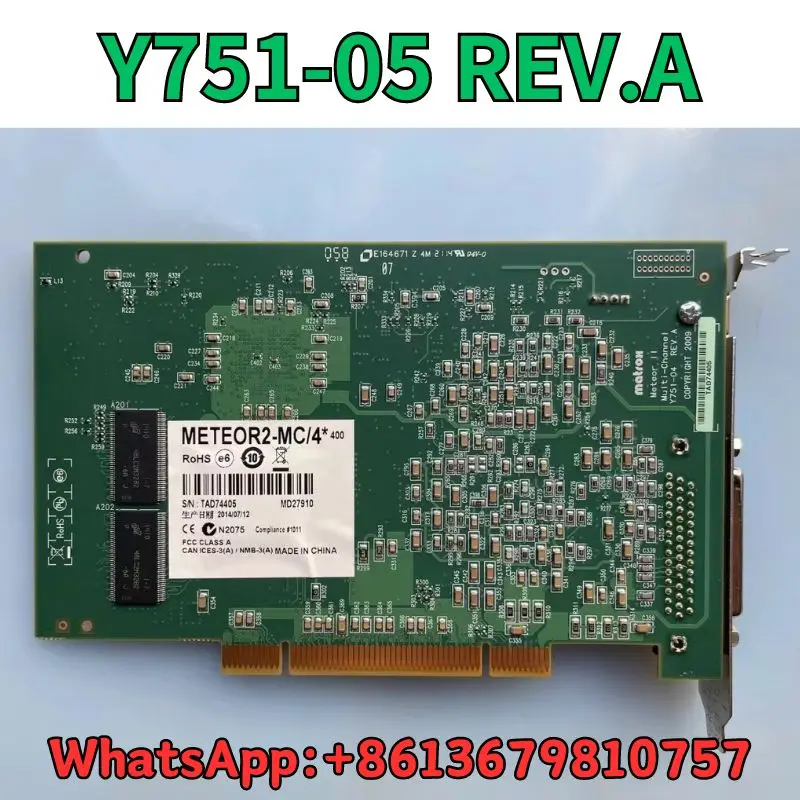 Used Acquisition card METEOR2-MC/4* Y751-05 REV.A test OK Fast Shipping