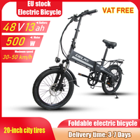 ORLMS S9 Foldable Electric Bicycle 500W Motor 48V13AH Lithium Battery Adult City Commuting Electric Bike 20-inch Tires E-bike