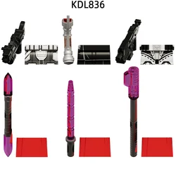 The Action Figures Weapons Pants Hair Parts Model Blocks MOC Bricks Set Gifts Toys For Children KDL836