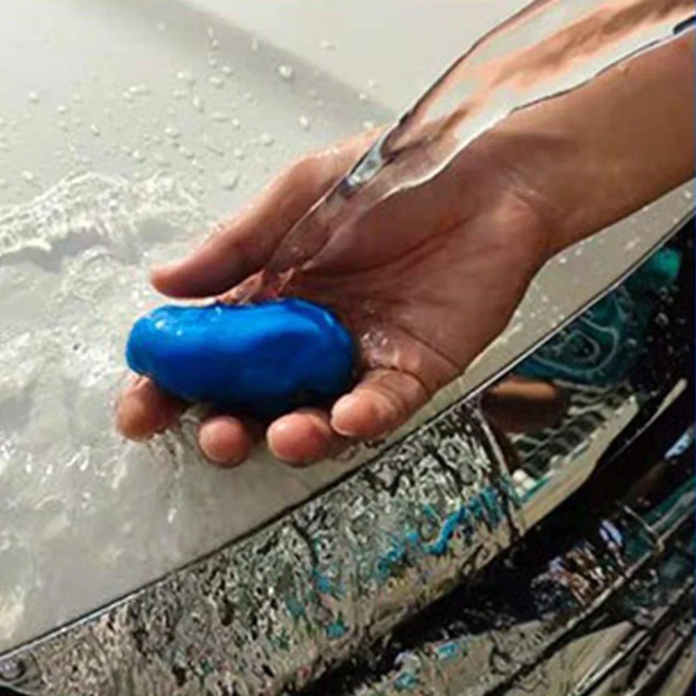 Cleaning Car Remove Different Types Of Stains Clay Cleaning Bar Blue Car Wash Mud Clay Cleaning Bar Reusable Safe