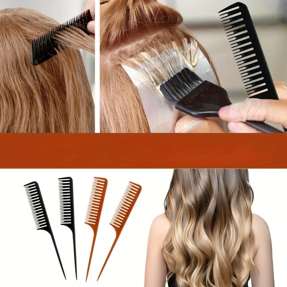 Barber Shop Specific Dyeing Hair Comb Serrated Oil Head Styling Comb Hairdresser Recommended Hairdressing Tool Pointed Tail Comb