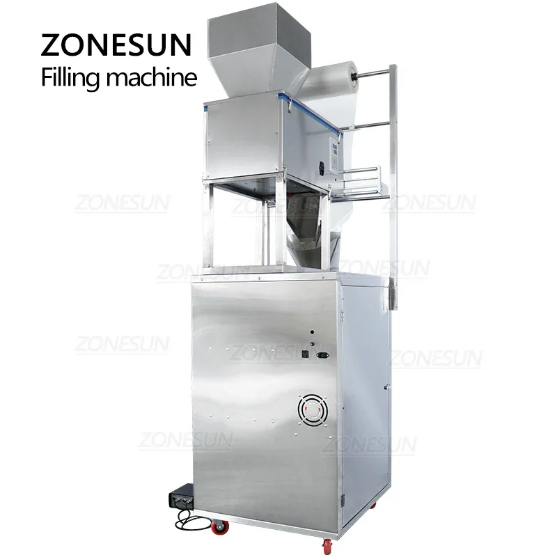 ZONESUN 10-999g Three-side Sealer Automatic Pouch Granule Powder Filling and Sealing Machine Packaging Machine ZS-FM1000