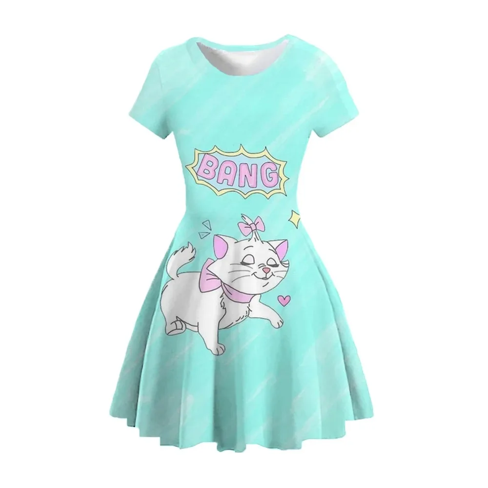 ディズニー ガールズ マリー キャット ドレス 長袖 子供用 誕生日 コスプレ アナと雪の女王 コスチューム ファンシー 2026 カーニバル ドレスアップ パーティー コスチューム