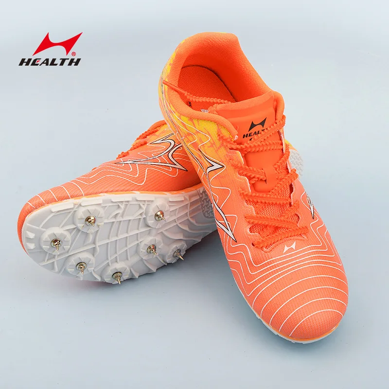 Men Kids Track Field Training Spikes Shoes Women Athlete Running Nail Newspaper Graffiti Shoes Mens Spike Racing Sneakers