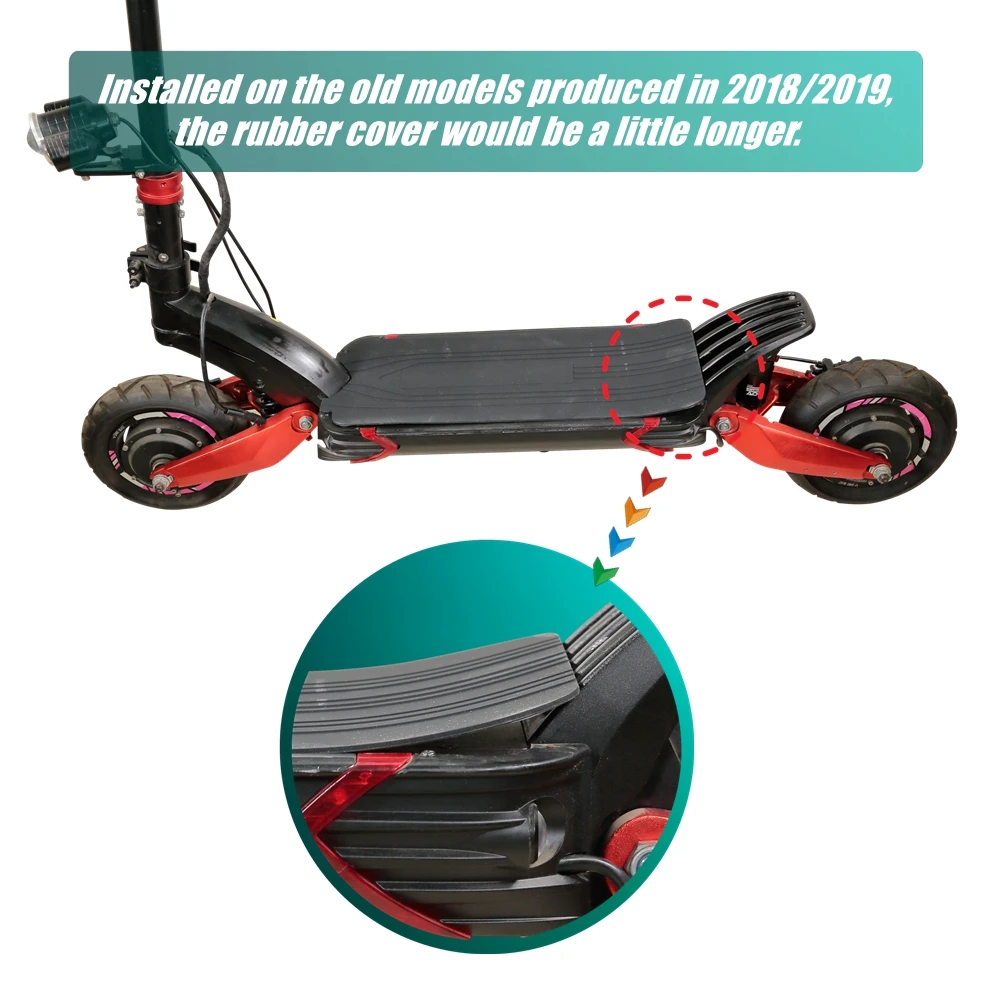 Pad in gomma antiscivolo per ponte per ZERO 10X T10-DDM vara KUGOO G1 TECHLIFE X7S QUICKVOLT Scooter elettrico pedale adesivo antiscivolo