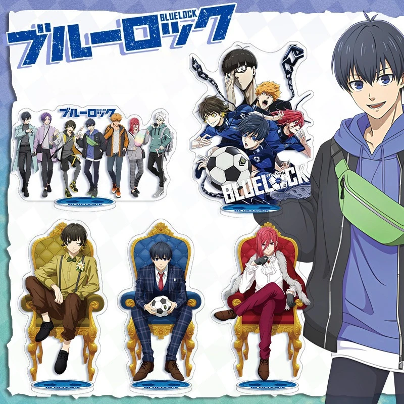 

Blue Lock Anime Figure Acrylic Stands Model Nagi Seishiro Isagi Yoichi Mikage Reo Desktop Decoration Gift Toy