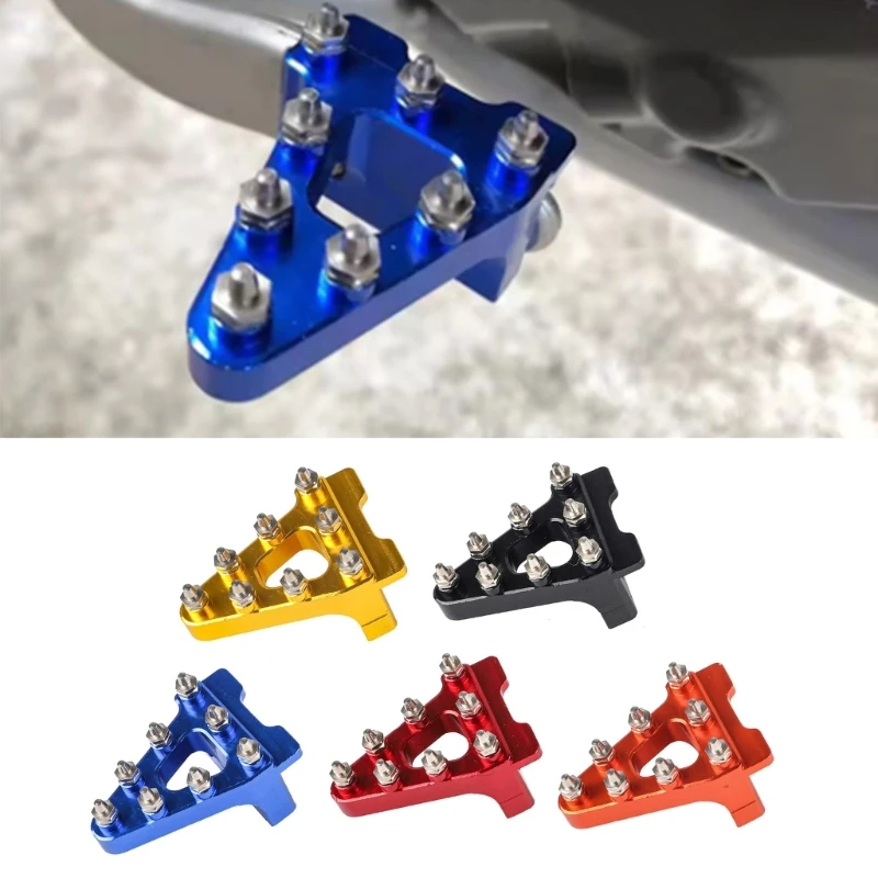 H3CE Upgrade Motorcycle Rear Brake Pedal Tip Step Plates For Secure Foot Positioning