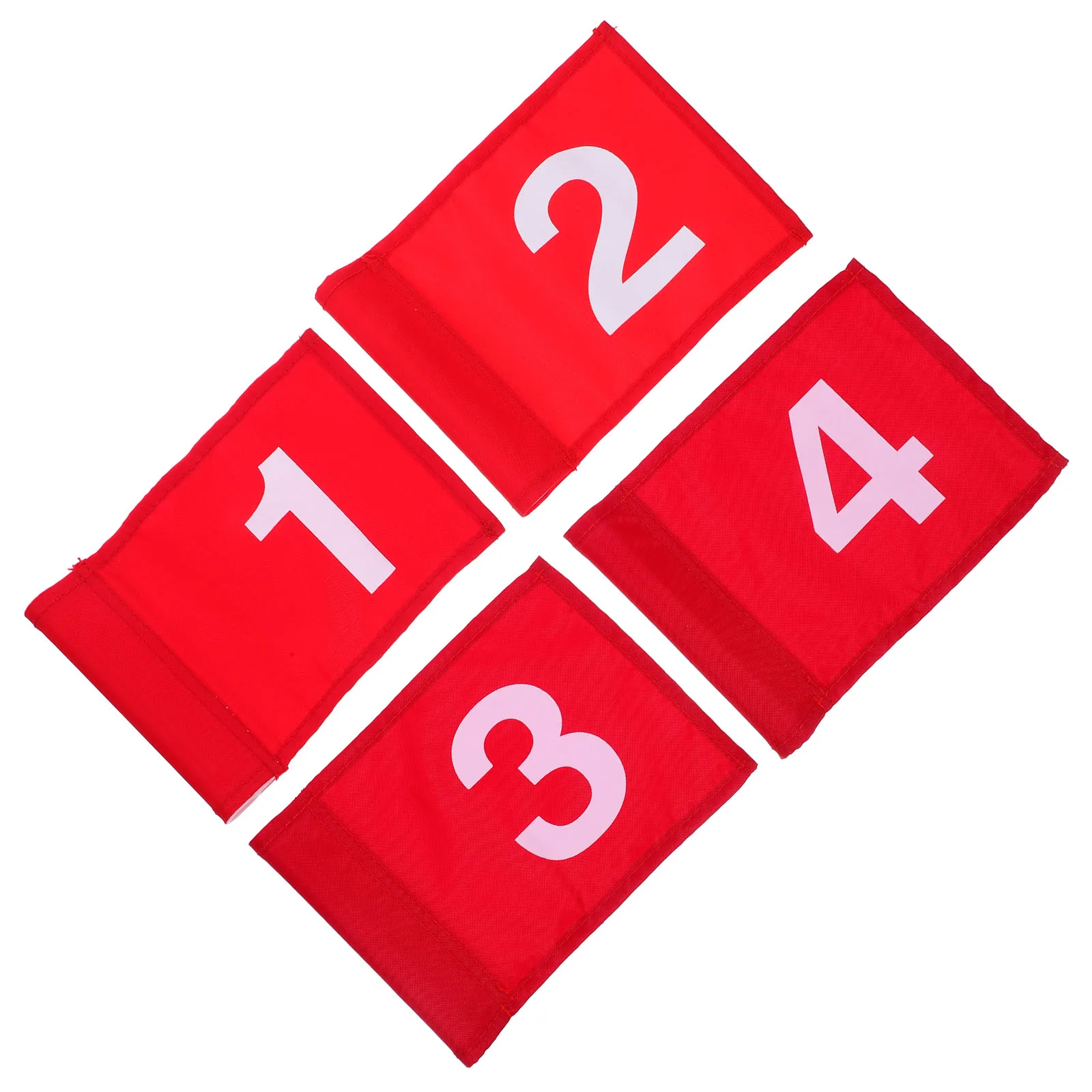 

4pcs Golf Flags for Putting Green Numbered Mini Practice Red 1 2 3 4 Portable Wear Resistant Targeting Outdoor