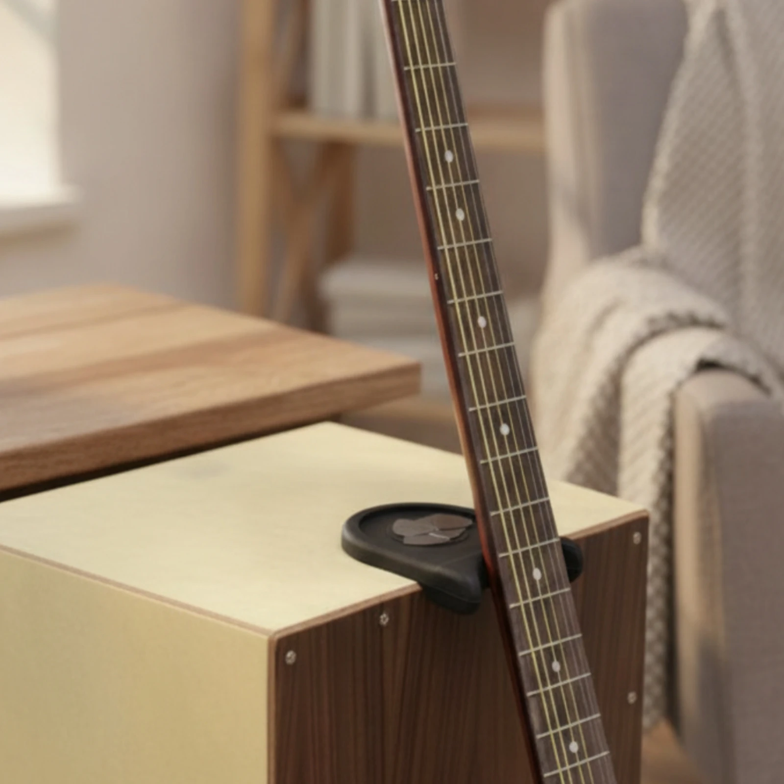 Guitar Neck Rest Adhesive Guitar Neck Holder Stand Non-Slip Lightweight for Guitarists, Workbench, Desk view 3