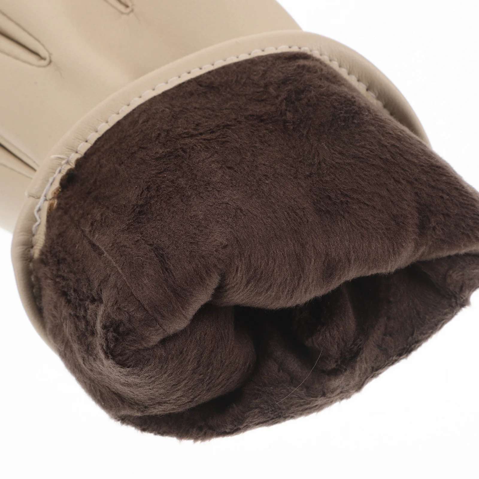 1 زوج قفازات الشتاء للنساء بولي PU مقاوم للماء لمس دافئ صوف مبطن القيادة الدراجات التنزه قفازات ركوب الخيل للطقس البارد