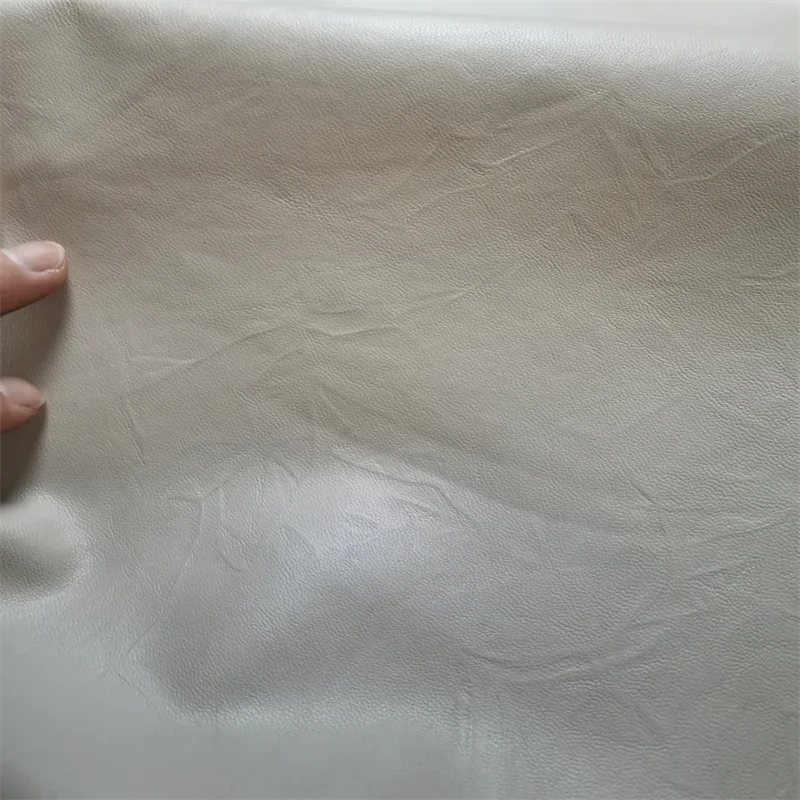 0.5mm Beige Sheepskin. First Layer Leather. Real Leather Fabric. Sheepskin. For Repairing Clothes. Full-Sheet Cutting