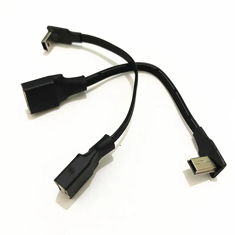 Кабель Mini usb otg из мягкого силикона, кабель Mini USB «папа»-«мама» usb2.0 OTG для подключения автомобильного U-диска 0,1 м/0,2 м