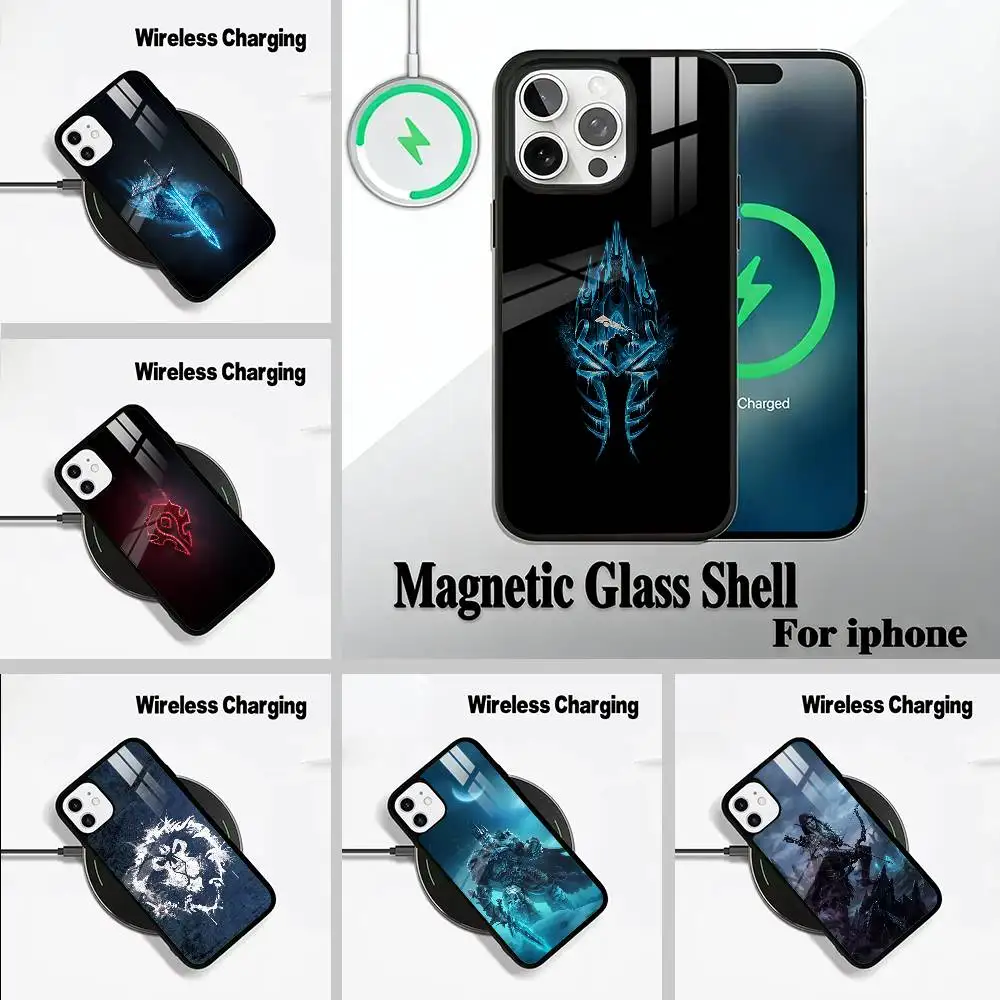 

W-O-W-World- of -Warcraft For IPhone17 16 15 14 13 12 11 Plus Pro Max Plus Wireless Charger Phone Case