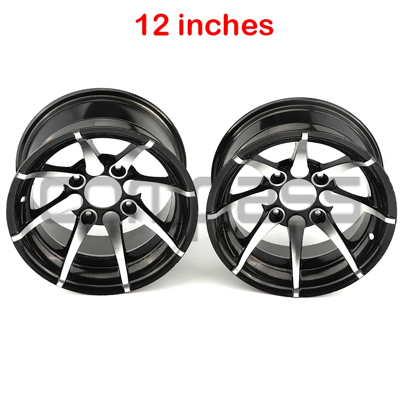 

12 inch aluminum alloy front and rear wheels suitable for ATV QUAD off-road vehicle, kart, golf cart, 150cc, 200cc, 250cc