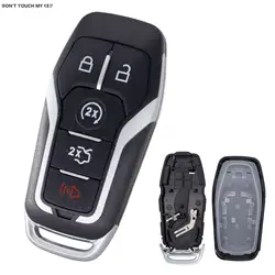 5 Buttons Smart Remote Key Prox Shell Fob For Ford F-150 Fusion Edge Mustang Explorer 2015 2016 2017 Car Key Case Uncut Blade
