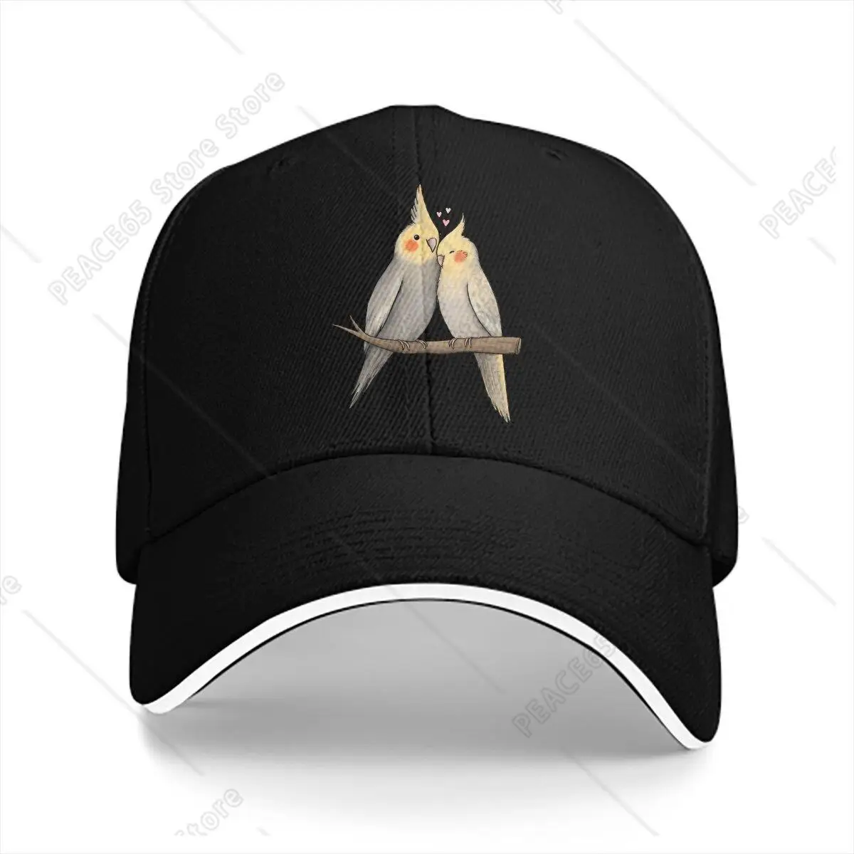 Parrot Birds Pet Multicolor Hat Peaked Men'S Cap Cockatiel Cuddle Personalized Visor Protection Hats