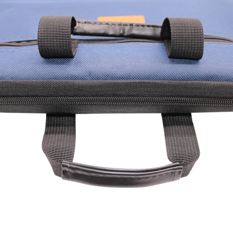 A4 Portable File Bag Lona Oxford Pano Multi-camada Informação Bag File Bag Papelaria Estudante Bolsas Material de escritório