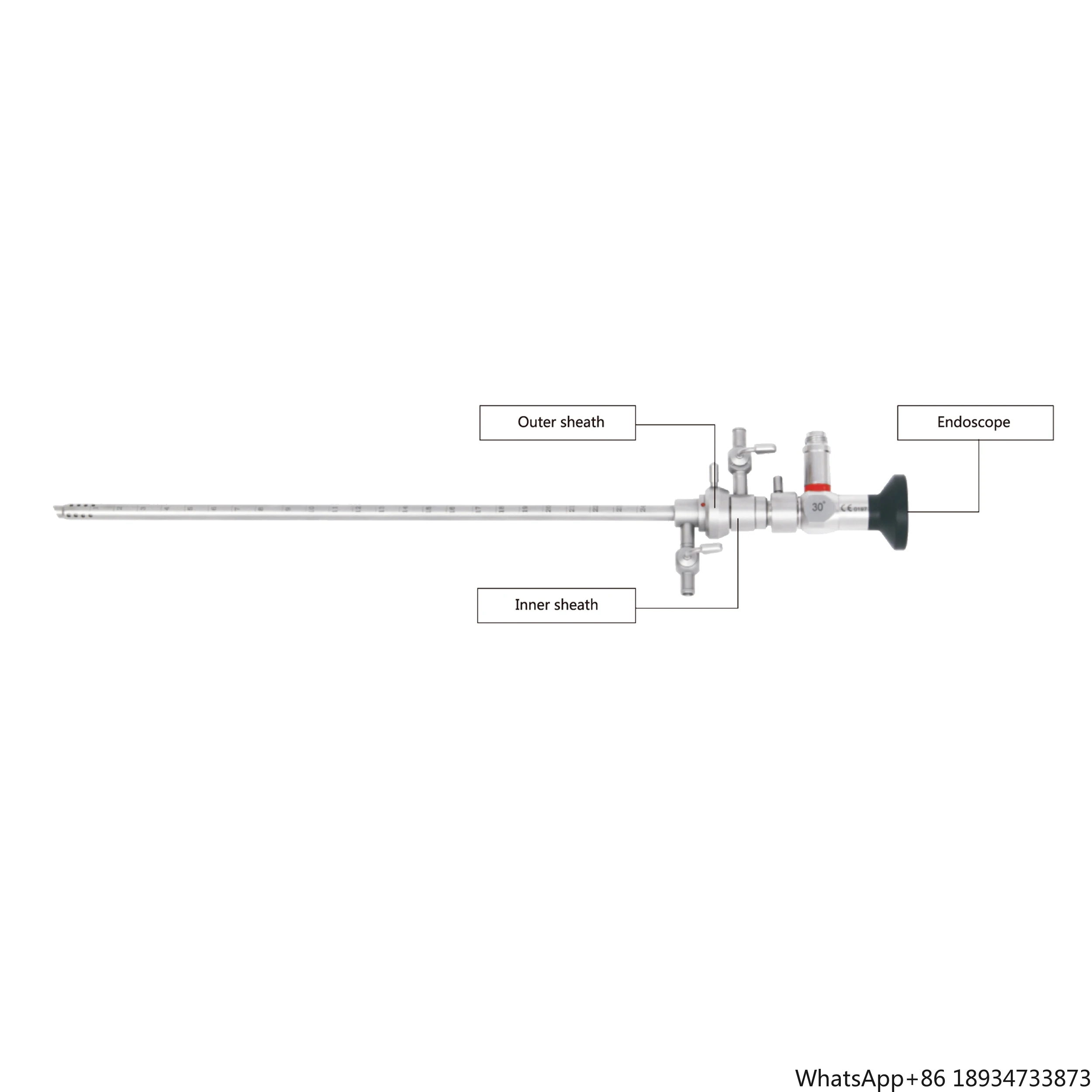 Gynecological Surgical Instrument Set for Obstetrics & Gynecology Hysteroscopy Inspection Equipment