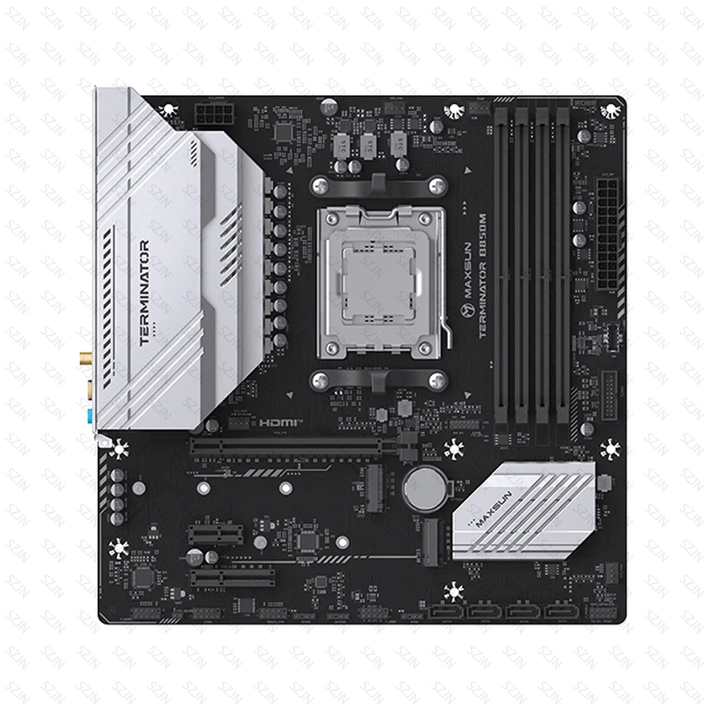 MAXSUN B850M マザーボード AMD B850 チップセット AM5 サポート Ryzen 7000-9000 DDR5 8000+(OC)MHz 2.5G ネットワーク、オンボード WIFI 6 付き