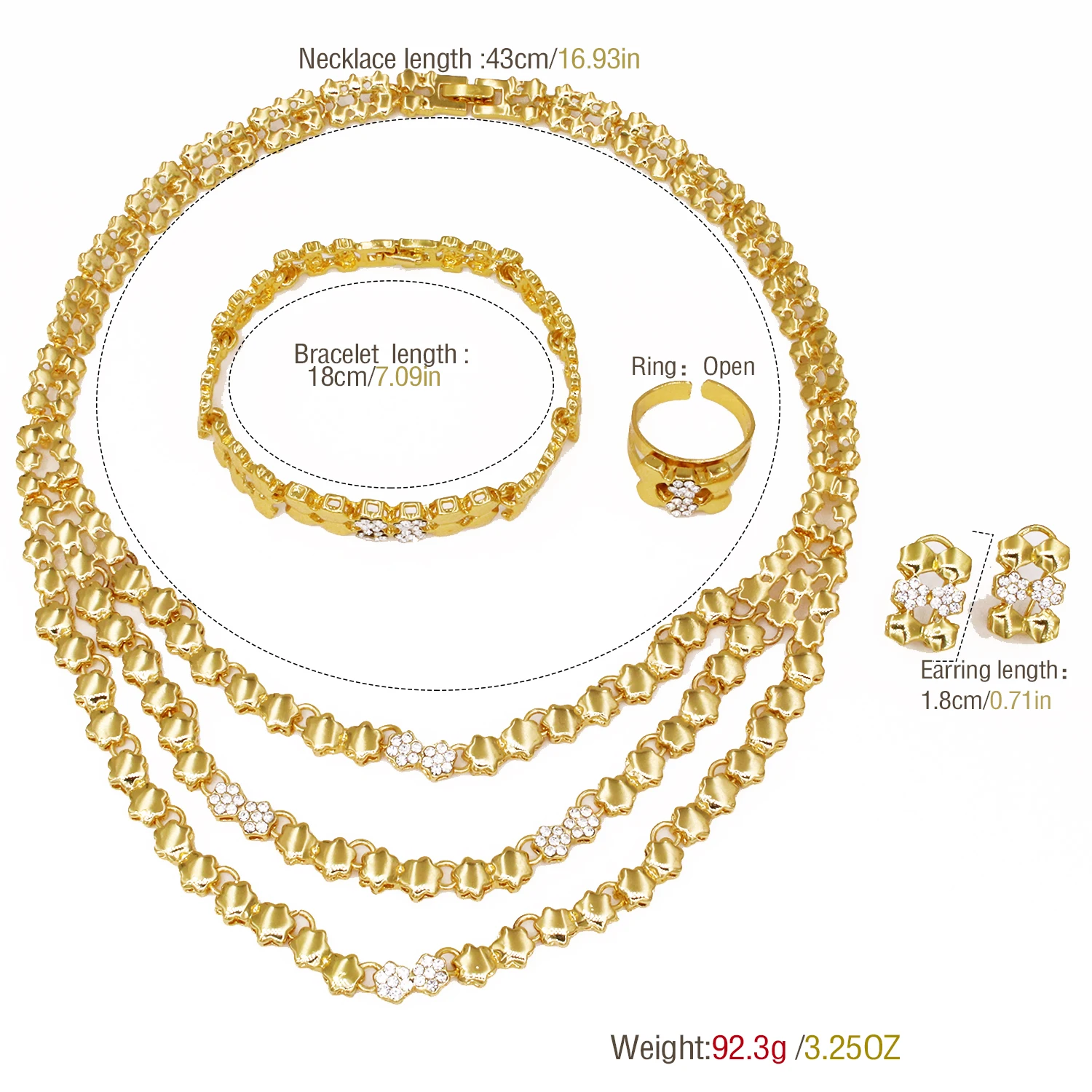 Gold Color Jewelry Sets For Women Necklace Sets For Women Bijoux De Mode Ensembles De Bijoux