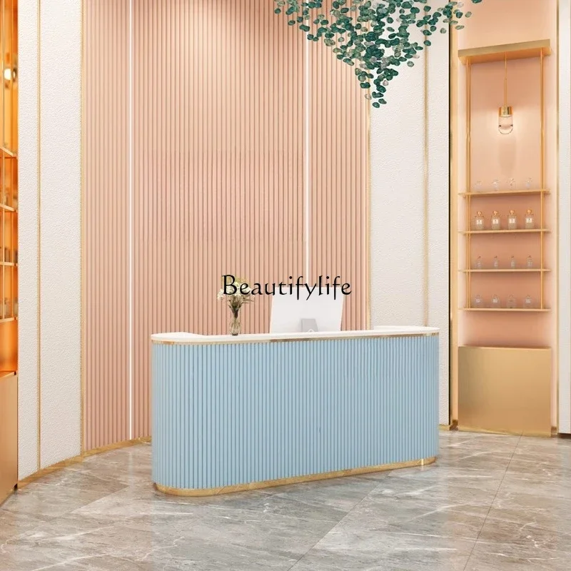 

yj21 Beauty Salon Health Center Nail Salon Hair Salon Cashier Reception Desk