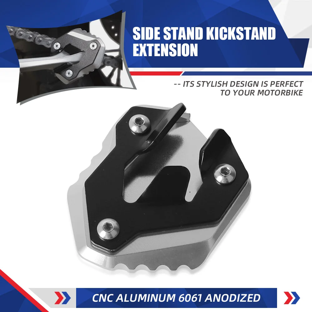 

FOR Tiger 800 XC (2010-2014), A08/(2015-2016), Tiger800 A082 (2010-2014), A08 Side Stand Support Enlarge Extension Plate Pad