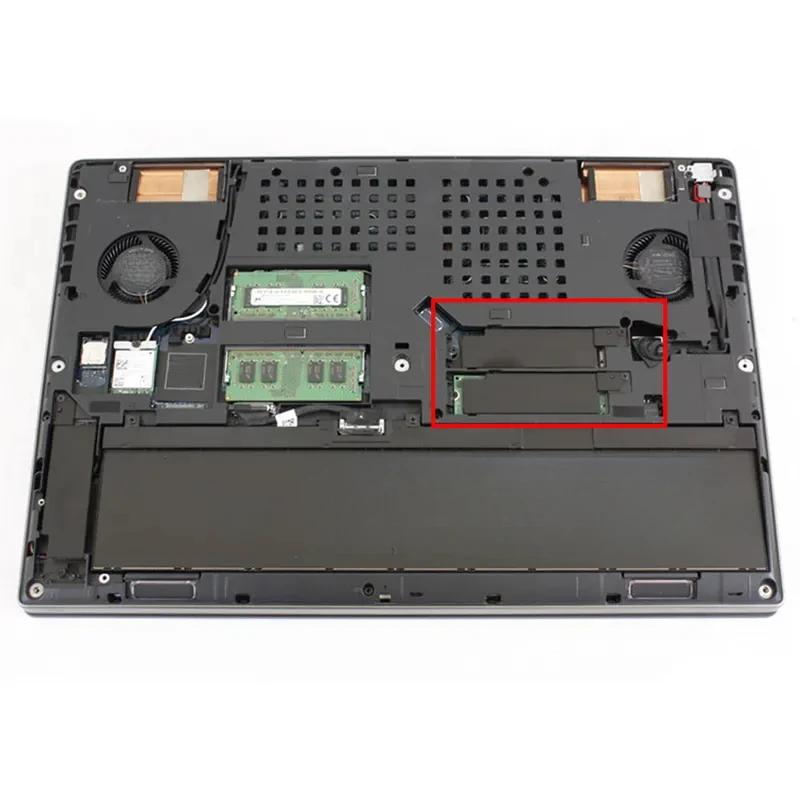 For Dell Precision 7530 7540  laptop M.2 SSD  Hard Drive Mounting Bracket Heatsink XRJ7R