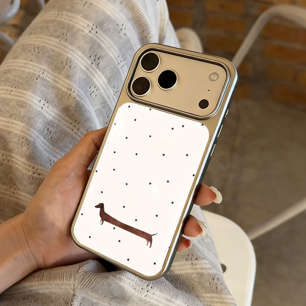 Polka Dot Katze Drop Glue INS Hülle für iPhone 15 17 13 Pro Max Phone 11 12 13 17 ProMax 14 15 16 Plus Hüllen Stoßfest Niedliche Coque – Detail 19