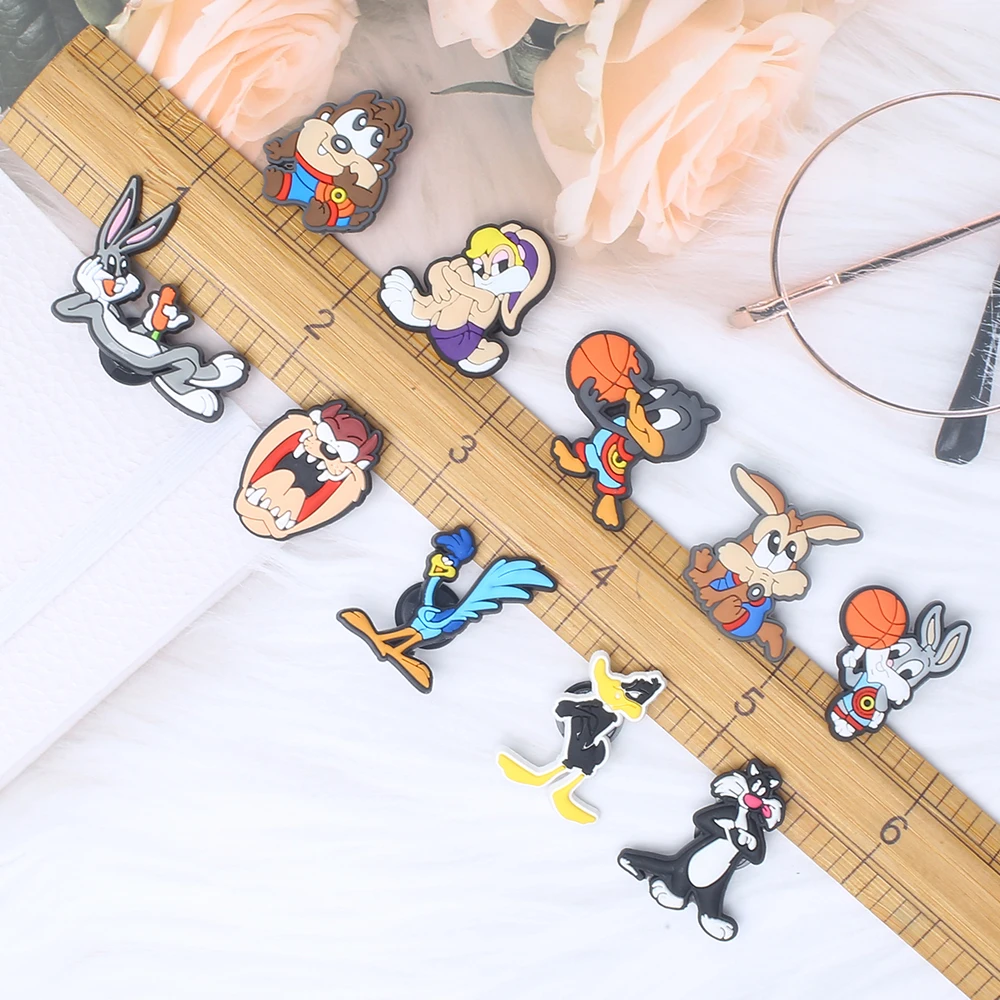 Single Sale 1pcs Bunny Shoe Charms Accessories Decorations PVC Classic Clog Buckle for Kids Party Xmas Gifts image 4