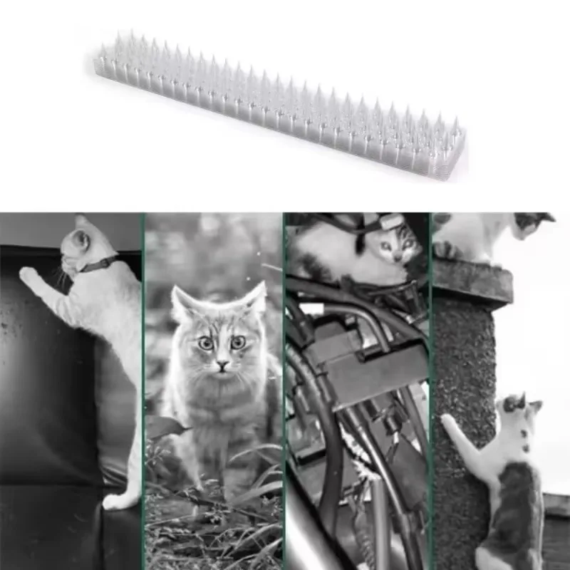 2pcs Wall Fence Deterrent Defender Spikes For Anti Cat Climb Bird Animals High-quality Plastic Garden Adjustment Protection Tool