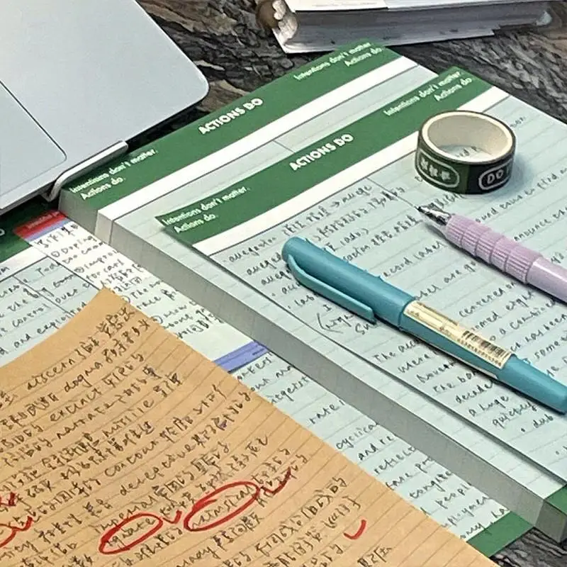 1pcs Korean Style Minimalist B5 Notebook Large Capacity Thick Paper Notepad Multifunctional Diary English Vocabulary Notebook