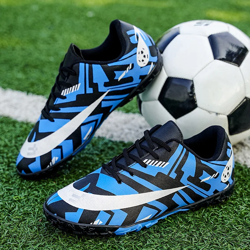 Voetbalschoenen Mannen Spike FG/TF Hoge Enkel Jeugd Antislip Schoenplaten Vrouwen Indoor Voetbal Outdoor Voetbal training Sneakers 35-45