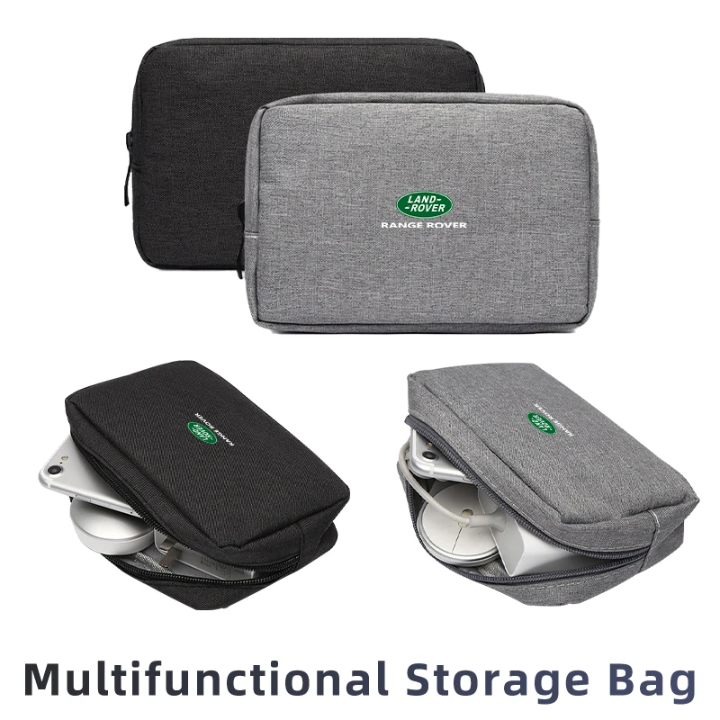 Digital Product Organiser Three Layer Charging Cable Storage Storage Bag For Land Rover Freelander L2 LF Range Rover Evoque 3 4