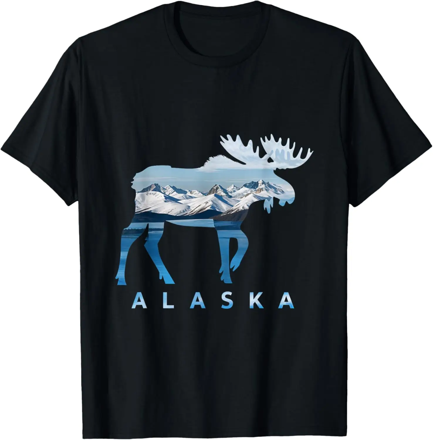 

Alaska Moose Mountains Nature Wildlife Scenic T-Shirt