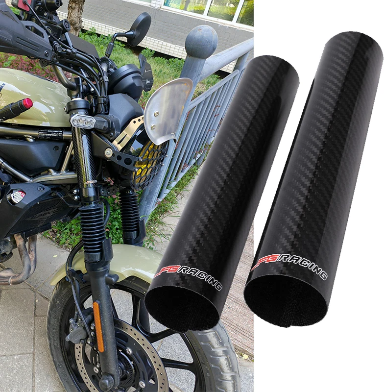 For KTM EXC SX SXF XC XCF XCW 125 250 350 450 530 Motorcycle 160-260MM Carbon Fiber Adjustable Front Fork Shock Guard Protector