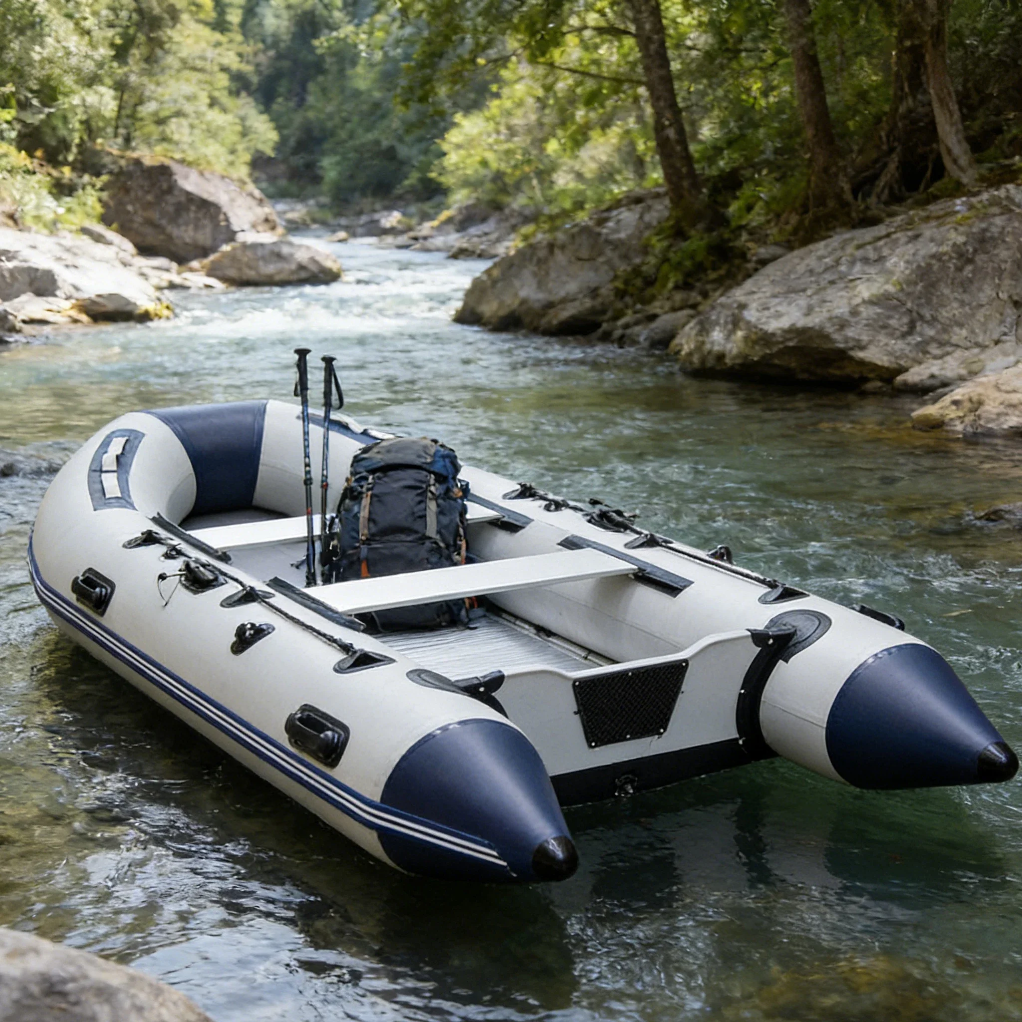 2026 Inflatable Boat Inflatable Patrol Raft Fishing Boat Rowing Boats for Emergency Responsepromote sales