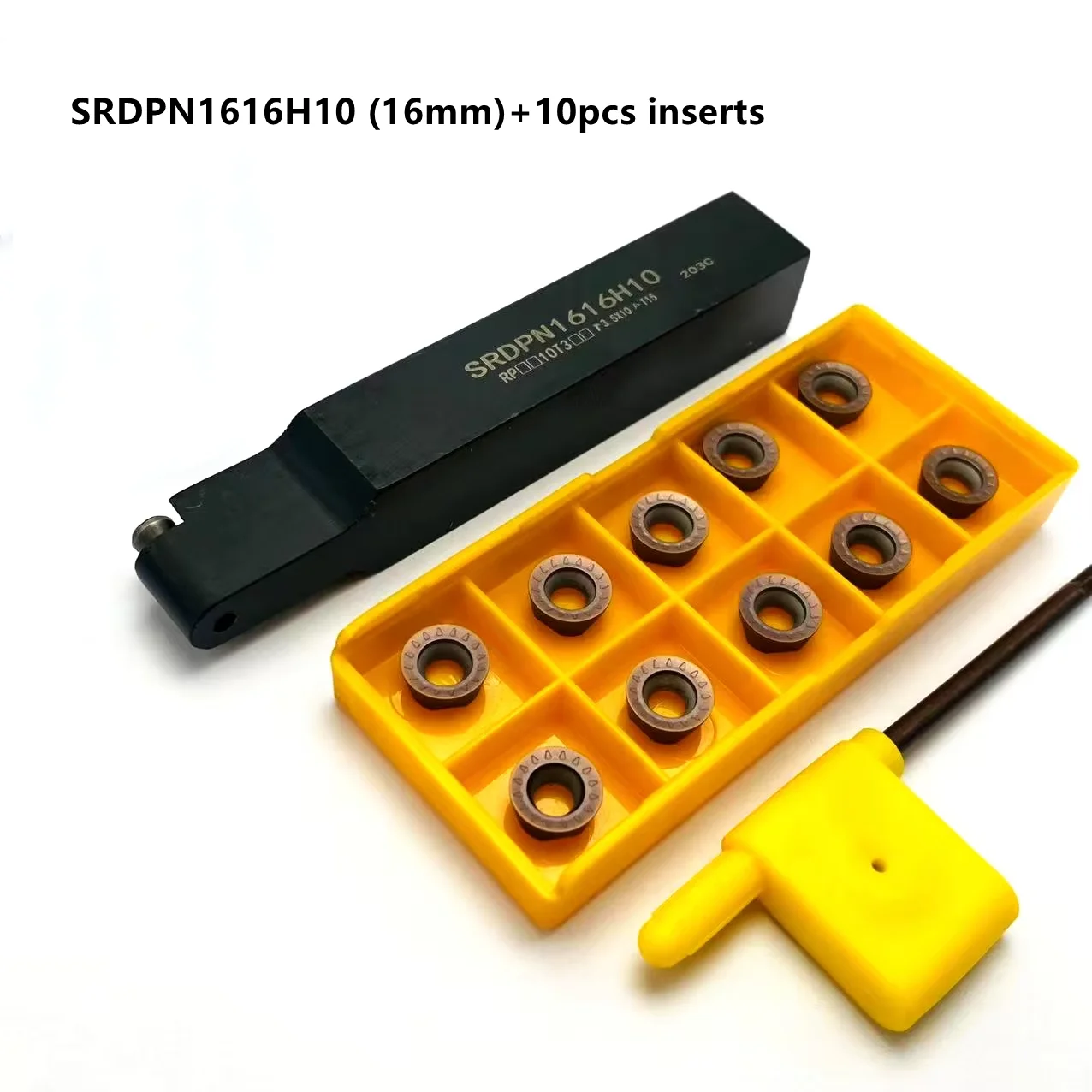 Boring Bar CNC Outer Tool Holder, SRDPN1010H10 SRDPN1212H10 SRDPN1616H10, Suporte da Ferramenta de Torneamento, RPMW1003MO, RPMT10T3MO, Inserção R5