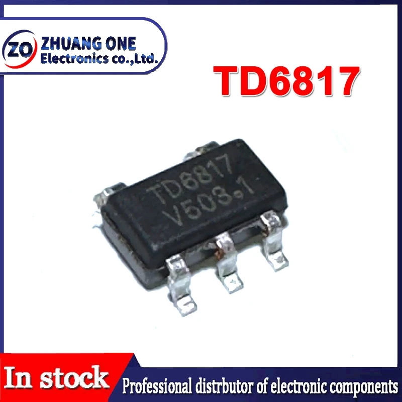 Regulador síncrono reductor, 10 piezas, TD6817, TD6810, TD6811, TD8210, TD9517A, TD9521, 1,5 MHz, 2A, SOT-23-5pin de caída