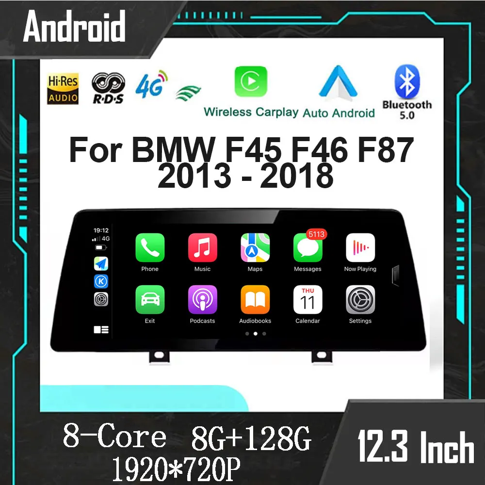 Android Auto For BMW F45 F46 F87 2013 - 2018 Car Apple Wireless Carplay  Multimedia Stereo Radio Player DSP GPS Navigation Tools