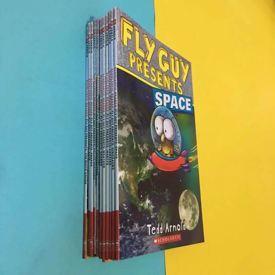 

14 Books English Picture Book Fly Guy Presents English Picture Storybook Interesting Children's English Learning Toys Libros