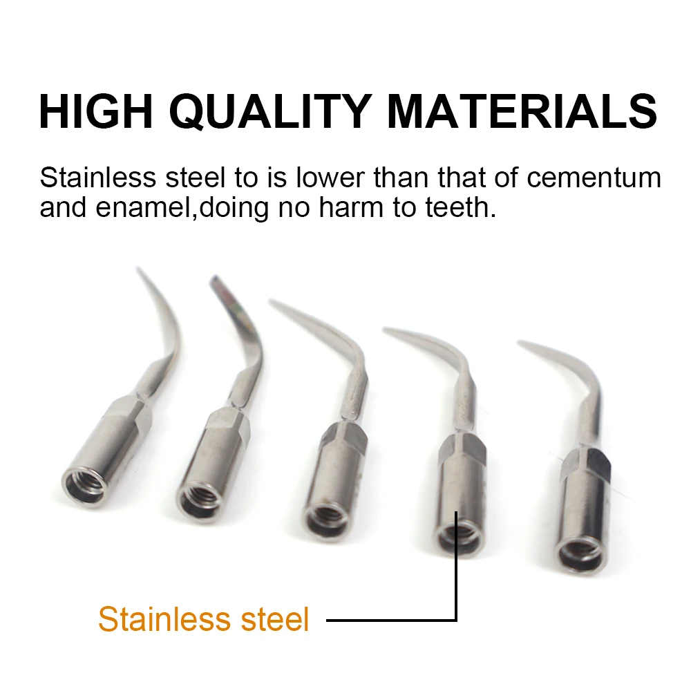 

5pcs Dental Ultrasonic Scaling Tips Scaler Tip Accessories Oral Teeth cleaning Periodontics Endodontics Fit Woodpecker/EMS