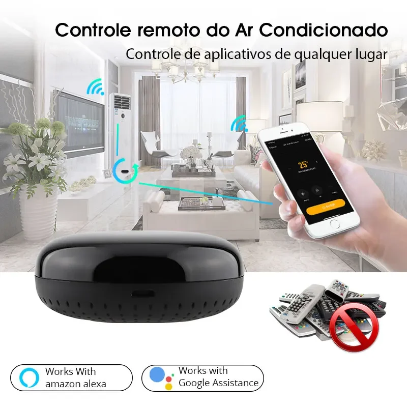 Smart IR Remote Control Infrared Universal Smart Life APP Control One for All Control TV DVD AUD Works with Alexa Google Home