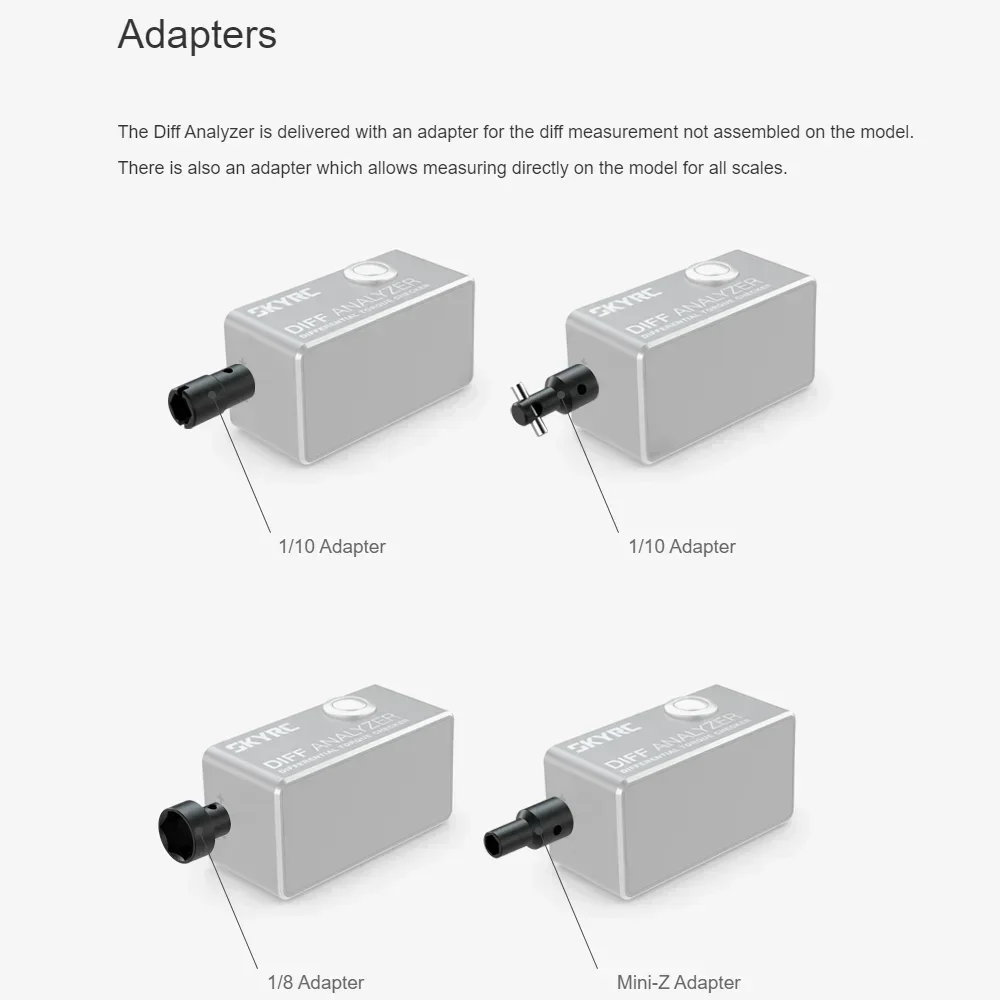 SKYRC DFC020 Diff Analyzer: Professional Tester – For 1/8 & 1/10 RC Vehicle Tuners